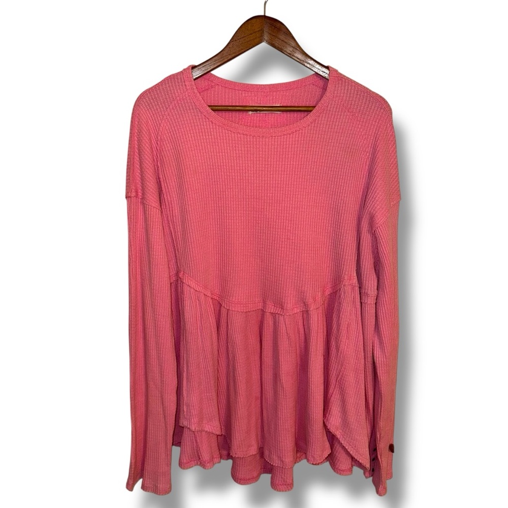 Free People Oh My Babydoll Top In Pink Women’s Sz XL